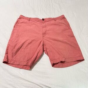 Izod Luxury Sport Mens Shorts Size 40 / 9" inseam Cotton Salmon Color